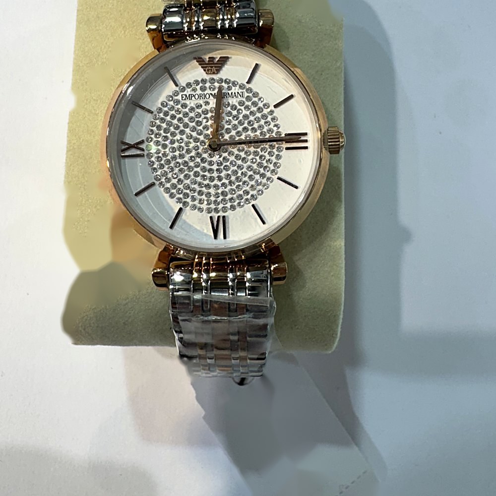 שעון Emporio Armani לאישה, לוח משובץ קריסטלים